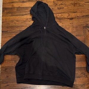 Black Zip-Up Hoodie